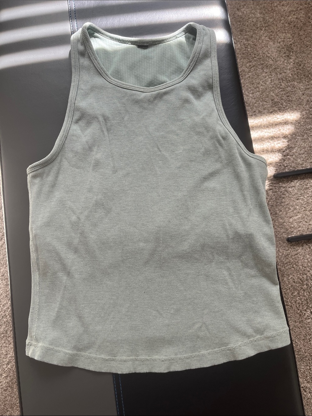 Vuori Classic Ribbed Tank Top in Sage Green - Women